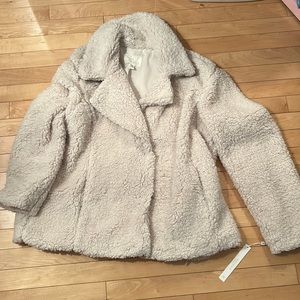 Caslon Teddy Sherpa Faux Shearling Fleece Jacket